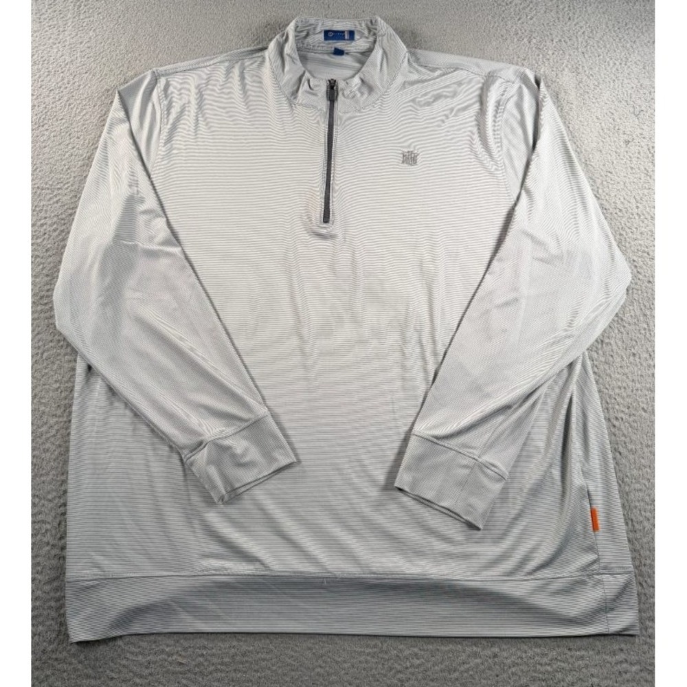 Stitch Golf Quarter Zip Pullover Mens 2XL Gray Performance 211SA3000